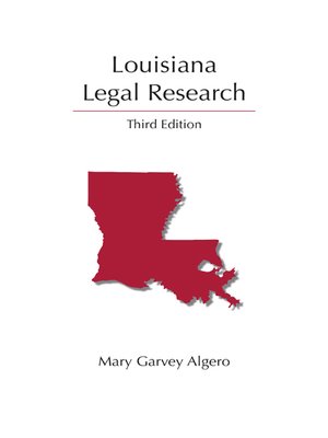 cover image of Louisiana Legal Research
